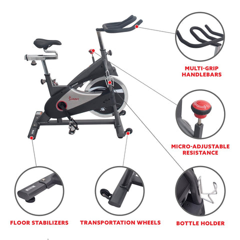 Image of Sunny Health & Fitness SF-B1509C Chain Drive Premium Cycling Bike