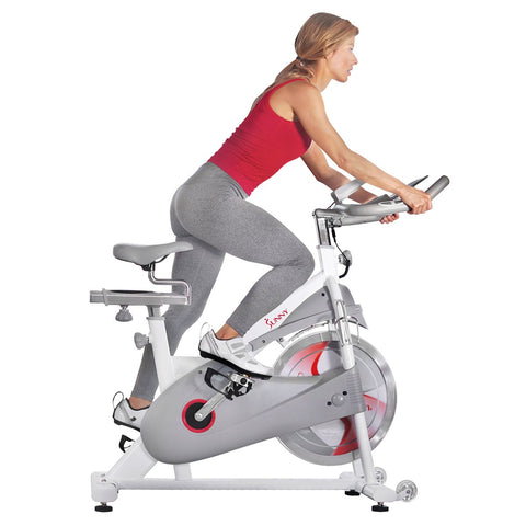 Image of Sunny Health & Fitness Magnetic Belt Drive Premium Indoor Cycling Bike - SF-B1876