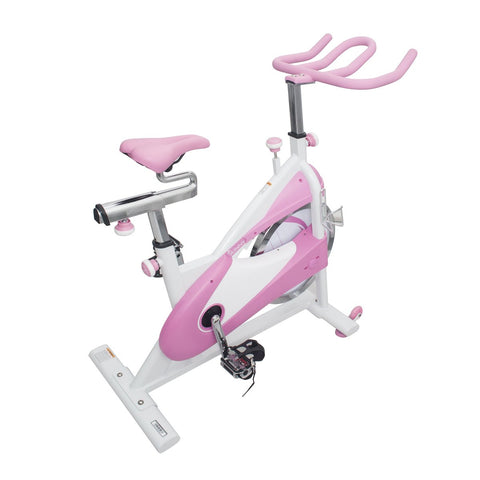 Sunny Health & Fitness P8150 Pink Belt Drive Premium Indoor Cycling Bike