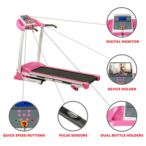 Sunny Health & Fitness P8700 Pink Treadmill