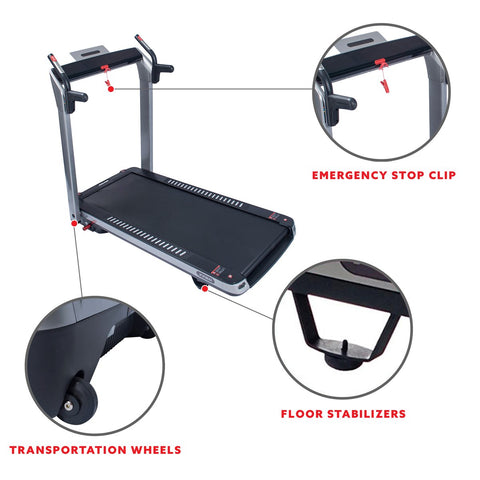 Image of Sunny Health & Fitness SpaceFlex Motorized Treadmill